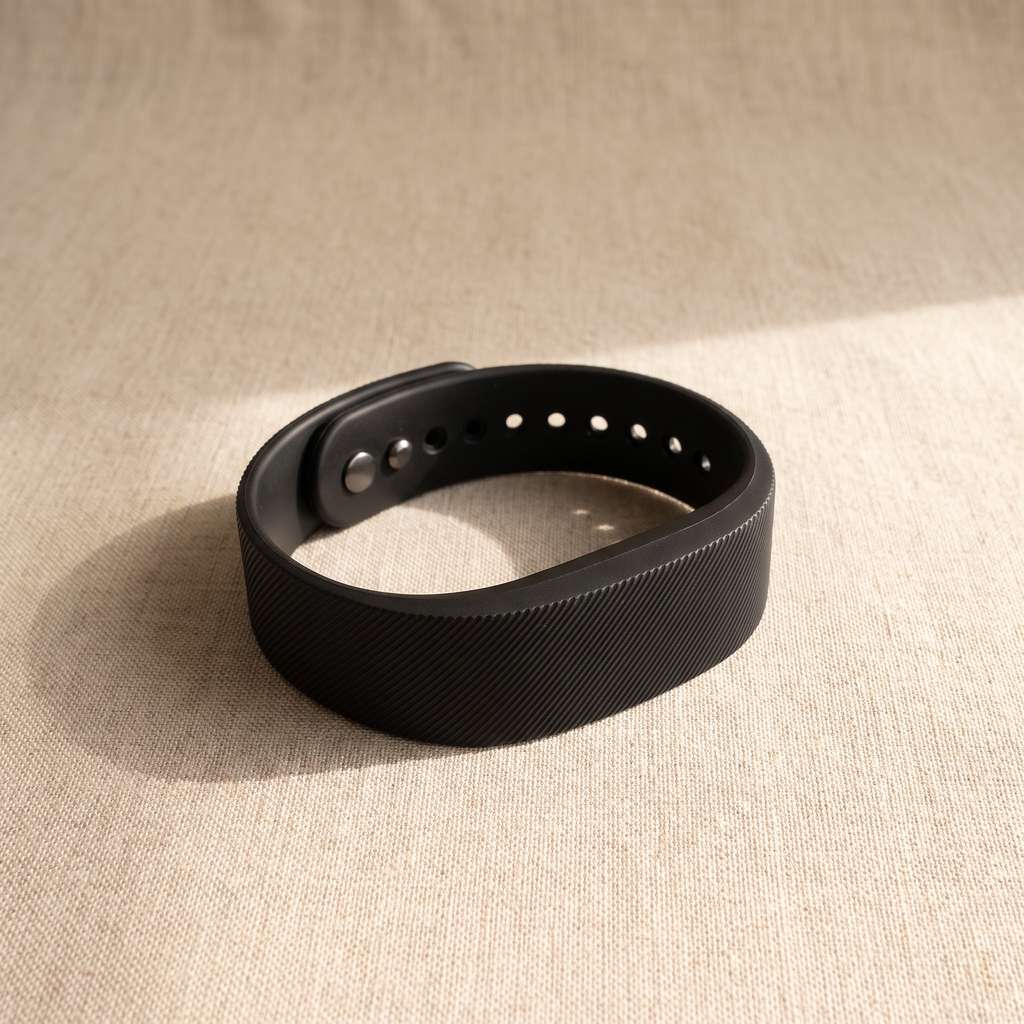 Rouzu band coiled on linen, flat lay